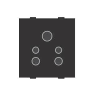 5 Pin Socket Black