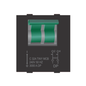 6A-32A D.P. MCB Black